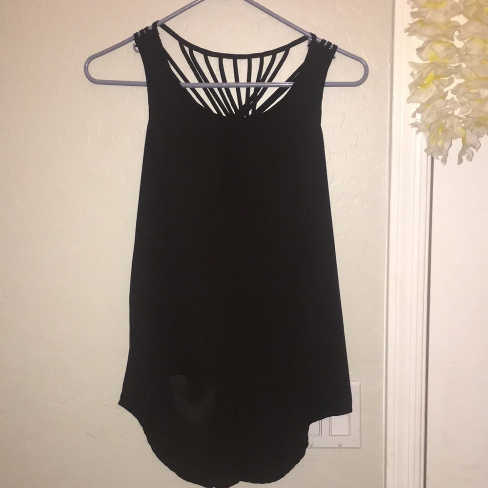 Black see through tank top